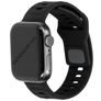 Mobiparts Sport Silikon Apple Watch Armband Drückerschließe - 49/46/45/44 mm - Schwarz