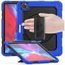 Mobigear SureGrip Xtreme iPad Air 13 Zoll (2025) Hülle Kunststoff,Silikon Backcover + Stifthalter + Schulterträger + Ständer - Dunkelblau