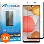 Mobigear Premium Samsung Galaxy A42 Panzerglas Gehärtetes Glas Displayschutz - Hüllenfreundlich - Schwarz (2er Pack)