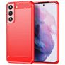Mobigear Brushed Slim Samsung Galaxy S23 Ultra Hülle Flexibles TPU Backcover - Rot