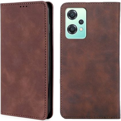 Mobigear Retro Slim OnePlus Nord CE 2 Lite 5G Hülle Klapphülle Geldbörse - Braun