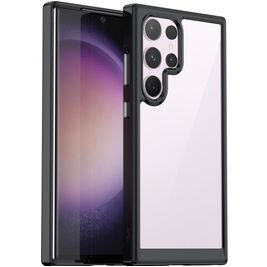 Mobigear Crystal Samsung Galaxy S24 Ultra Hülle Hardcase Backcover - Schwarz