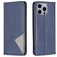 Mobigear Rhombus Slim iPhone 15 Pro Max Hülle Klapphülle - Blau