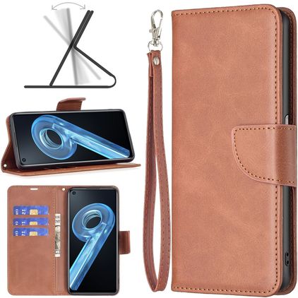Mobigear Excellent OPPO A96 Hülle Klapphülle Geldbörse - Braun