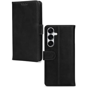 Mobilize Wallet Samsung Galaxy S26 Plus Hülle Echtes Leder Klapphülle Geldbörse - Schwarz