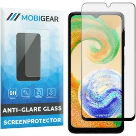 Mobigear Premium Samsung Galaxy A04s Panzerglas Gehärtetes Glas Displayschutz - Hüllenfreundlich - Schwarz