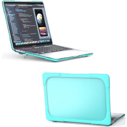 Mobigear Shockproof MacBook Pro 13 Zoll (2016-2023) Hardcase Hülle MacBook Case - Türkis - Model A1706 / A1708 / A1989 / A2159 / A2289 / A2251 / A2338