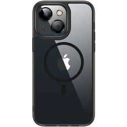 Valenta Trend iPhone 13 MagSafe Hülle Hardcase Backcover - Transparent / Schwarz