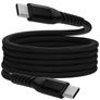 Mobiparts Magnetic Braided USB-C auf USB-C Kabel 1 Meter - Black