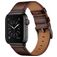 Mobigear Firenze Leder Apple Watch Armband Dornschließe - 49/46/45/44 mm - Braun