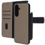 Mobiparts Samsung Galaxy A17 Hülle Echtes Leder Abnehmbare 2in1 Klapphülle Geldbörse - Taupe