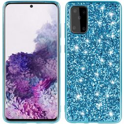Mobigear Glitter Samsung Galaxy S20 Plus Hülle Hardcase Backcover - Blau