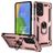 Mobigear Armor Ring Samsung Galaxy A73 Hülle Hardcase Backcover Stoßfest mit Ringhalter - Roségold