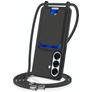 Mobigear Lanyard Card Samsung Galaxy S26 Silikon Handykette mit Kartenhalter - Schwarz