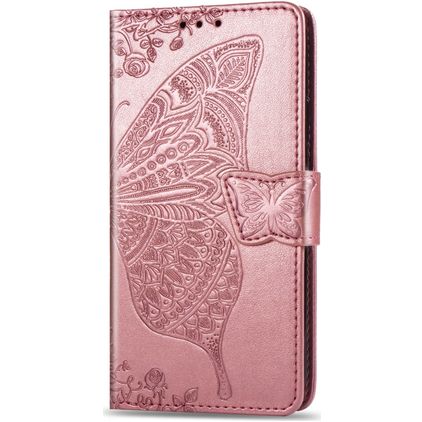 Mobigear Butterfly iPhone 11 Hülle Klapphülle Geldbörse - Roségold