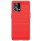 Mobigear Brushed Slim OPPO Reno 7 4G Hülle Flexibles TPU Backcover - Rot