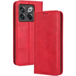 Mobigear Sensation OnePlus 10T Hülle Klapphülle Geldbörse - Rot