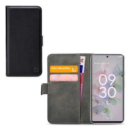Mobilize Classic Gelly Wallet Google Pixel 6a Hülle Klapphülle Geldbörse - Schwarz