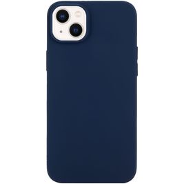 Mobigear Colors iPhone 14 Hülle Flexibles TPU Backcover - Marineblau