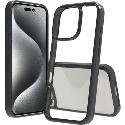 Mobigear Crystal iPhone 16 Pro Hardcase Backcover - Schwarz