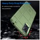 Mobigear Rugged Shield Motorola Moto E22 Hülle Flexibles TPU Backcover Stoßfest - Grün