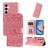 Mobigear Sunflower Samsung Galaxy A35 Hülle Klapphülle Geldbörse - Roségold