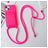 Mobigear Lanyard Card iPhone 15 Silikon Handykette mit Kartenhalter - Pink