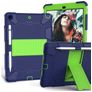 Mobigear ShieldStand iPad 7 (2019) Hülle Kunststoff,Silikon Backcover + Stifthalter + Ständer - Blau / Grün