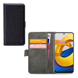 Mobilize Classic Gelly Wallet POCO M4 Pro 5G Hülle Flexibles TPU Klapphülle Geldbörse - Schwarz