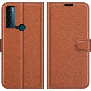 Mobigear Classic TCL 20 SE Hülle Klapphülle Geldbörse - Braun