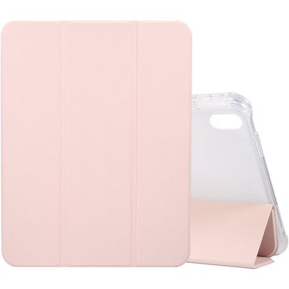 Mobigear Tri-Fold Gel iPad 11 (2025) Hülle TPU,Kunstleder Klapphülle + Stifthalter - Pink