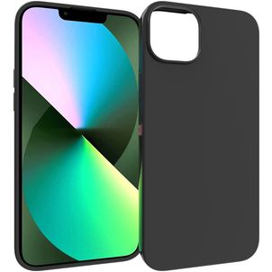 Mobigear Colors iPhone 14 Hülle Flexibles TPU Backcover - Schwarz