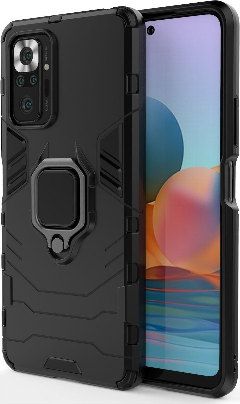 Kwhmobile Handyhülle Für Xiaomi Redmi Note 10 / 10S – Mit Kartenfach, Schwarz Matt, TPU Silikon
