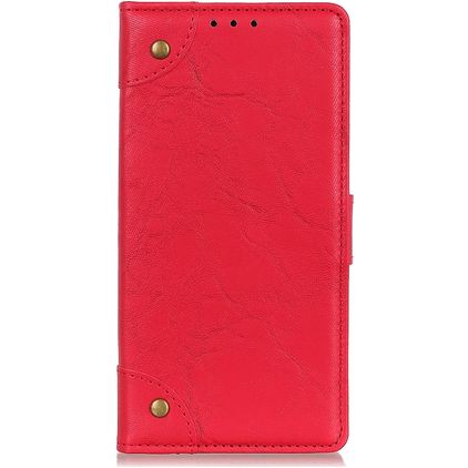 Mobigear Ranch OPPO Reno 4 Hülle Klapphülle Geldbörse - Rot