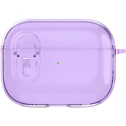 Mobigear Crystal Clip Apple AirPods Pro 1 Hardcase Hülle - Lila