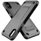 Mobigear Slim Armor iPhone XS Max Hülle Hardcase Backcover Stoßfest - Grau