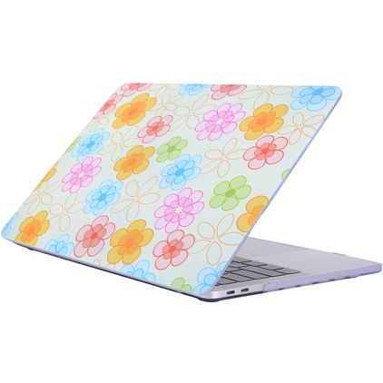 Mobigear Flowers MacBook Pro 15 Zoll (2016-2019) Hardshell Hülle Laptop Cover MacBook Case - Model 42 - Modell A1707 / A1990