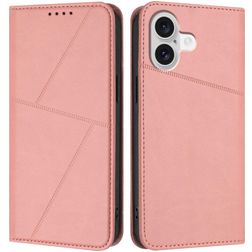 Mobigear Frosted Flip iPhone 17 Hülle Klapphülle Geldbörse - Pink