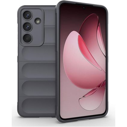 Mobigear Bumpy Samsung Galaxy S25 FE Hülle Flexibles TPU Backcover - Grau