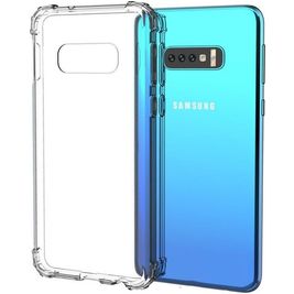 Mobigear Cushion Durchsichtig Samsung Galaxy S10e Hülle Flexibles TPU Backcover Stoßfest - Transparent