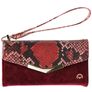 Mobilize Gelly Velvet Samsung Galaxy A41 Hülle Abnehmbare 2in1 Clutch - Red Snake