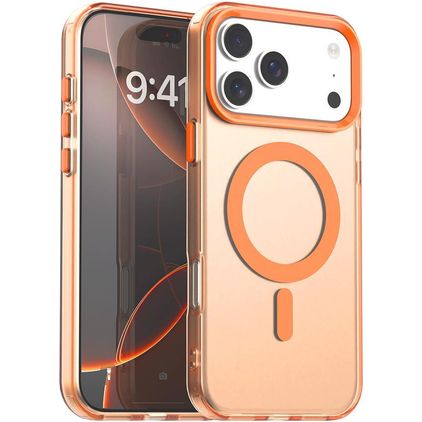 Mobigear Shockproof iPhone 17 Pro Max MagSafe Hülle Hardcase Backcover - Orange