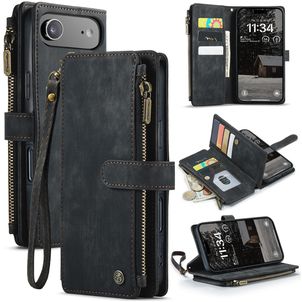 CaseMe C30 iPhone Air Hülle Klapphülle Geldbörse - Schwarz
