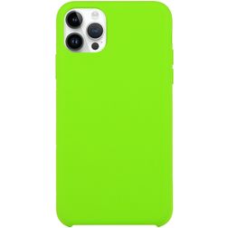 Mobigear Rubber Touch iPhone 15 Pro Silikon Hülle Backcover - Limette