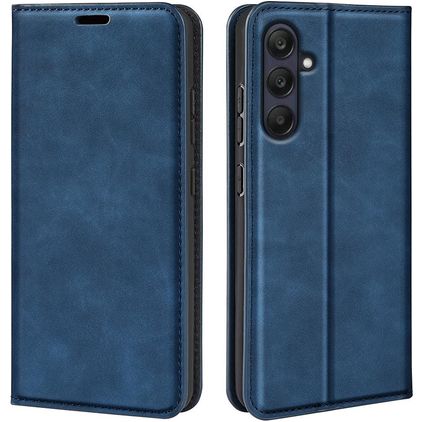 Mobigear Retro Slim Samsung Galaxy A26 Hülle Klapphülle Geldbörse - Dunkelblau