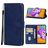 Mobigear Wallet Samsung Galaxy M22 Hülle Klapphülle Geldbörse - Blau