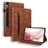 Mobigear Folio Samsung Galaxy Tab S10 FE Plus Hülle Klapphülle - Braun