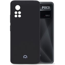 Mobilize Rubber Gelly POCO X4 Pro 5G Hülle Flexibles TPU Backcover - Matt Black