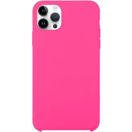 Mobigear Rubber Touch iPhone 15 Pro Max Silikon Hülle Backcover - Magenta