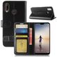 Mobigear Wallet Huawei P20 Lite (2018) Hülle Klapphülle Geldbörse - Schwarz